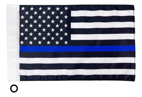 Bandera De Motocicleta, Bandera Estadounidense De Línea Azul