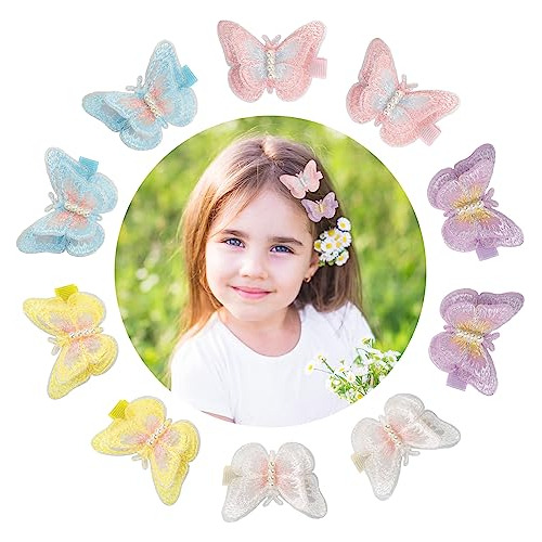 Unaone 10pcs Butterfly Hairpin, Diy Craft Bordado Q3qjx