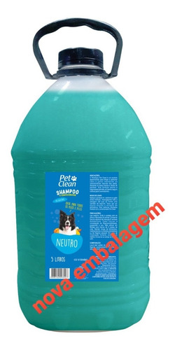 Shampoo Neutro Pet Clean Para Cães/gatos 5l - Imediato