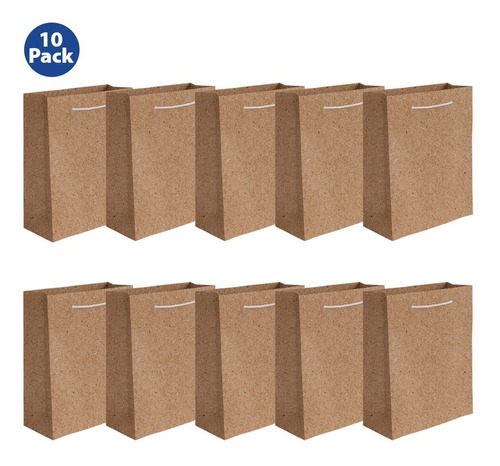 Bolsa Kraft Grande Dipak, Pack 10 Pzs