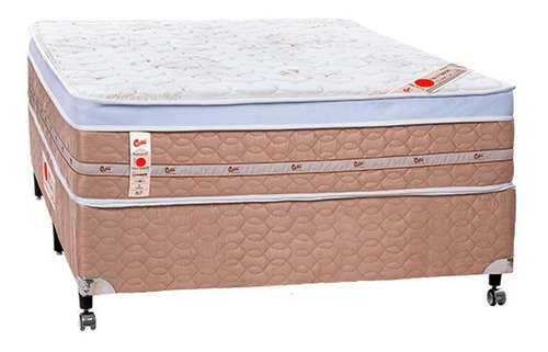 Cama+colchãocastor Massageador Niponpedic Onetecnopedic 138 Cor Marrom