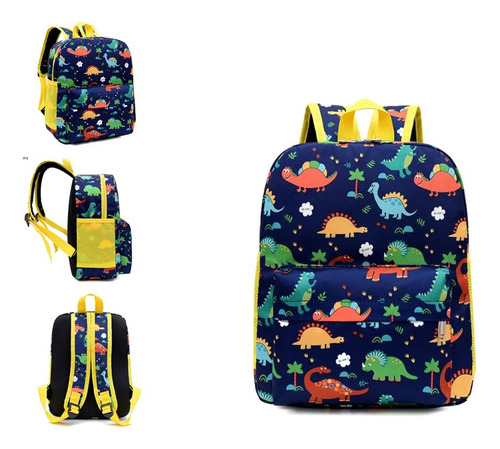 Mochila Escolar Guardería Passeio Preescolar Infantil Dino