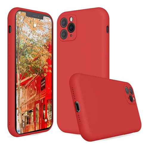 Funda Para iPhone 11 Pro Max Rojo Silicon-021