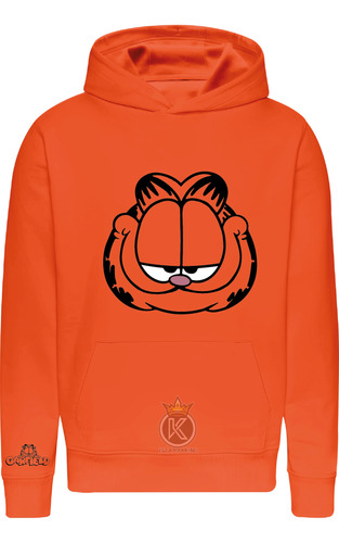 Poleron Garfield - Serie - Gato - Animado - Amante De La Siesta - Dormilon - Lasaña - Estampaking