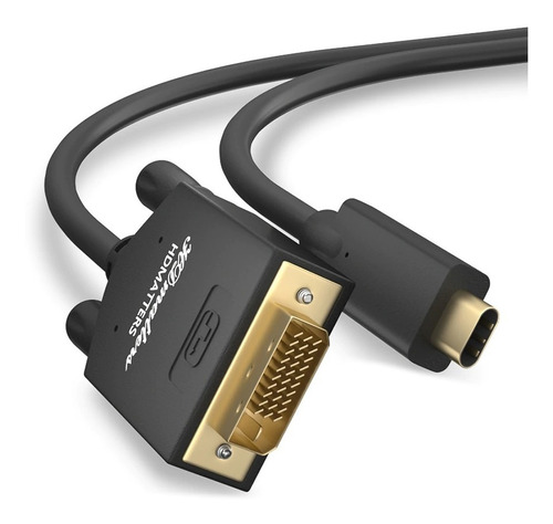 Cabo Usb-c Para Dvi 24+1 1m Thunderbolt 3 Para Dvi 1 Metro