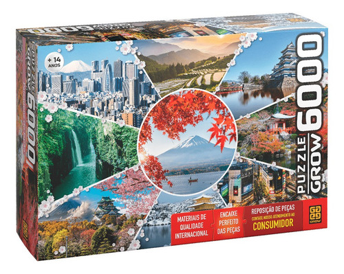 Puzzle 6000 Peças Paisagens Do Japão