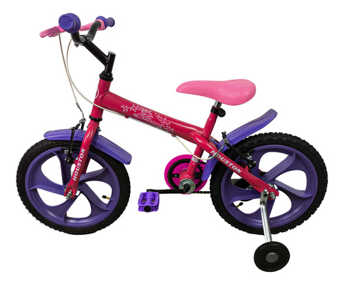 Bicicleta Infantil Aro 16 Bloom Rosa Perola 4s 2023 Houston