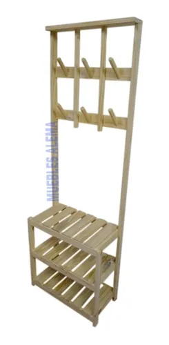 Perchero escandinavo pino hot sale