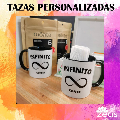 Tazas Personalizadas Con Asa E Interior De Colores