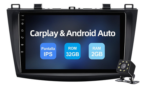 Estéreo Ram 2gb Android 10 Para Mazda 3 2010-2013 Gps Wifi