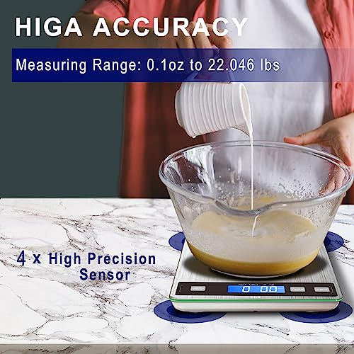 Báscula Digital De Cocina Hito Food Scale De 33 Libras, Reca