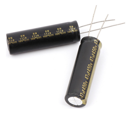 Capacitores Eletrolíticos De Alumínio 5pcs 450v 47uf Para Tv