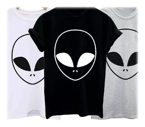 MAKAYA Regalos Originales para Hombre - Playera Alien - T-Shirt