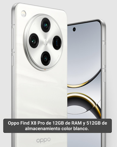 Oppo Find X8 Pro 12gb/512gb Dimensity 9400 Android 15 /color Os 15 /4k/5g/80watts Desbloqueado, En Caja Sellada. (Usado)