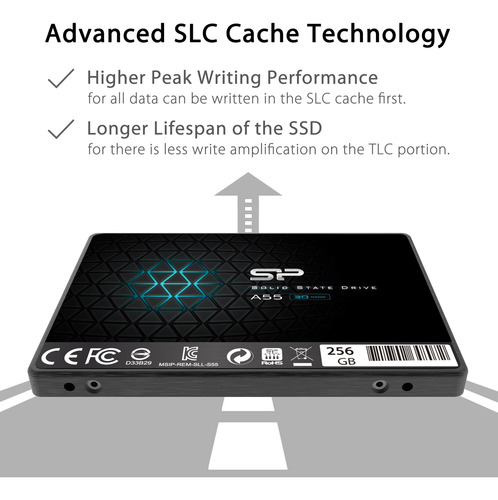 Silicon Power Ssd 256gb 3d Nand A55 Slc Sata Iii 2.5 Mmg