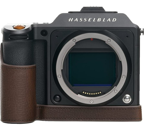 Funda De Cuero Genuino Para Cámara Hasselblad X2d - Café.