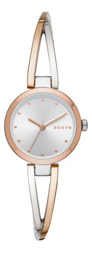 Reloj Dama Dkny Crosswalk Acero Inoxidable Color De La Correa Combinado