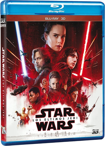 Star Wars Los Últimos Jedi | Blu Ray 3d Película Nuevo