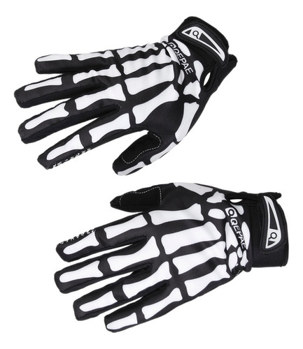 1 Par Guantes De Deportes De Bici Ciclismo Patrón Esqueleto