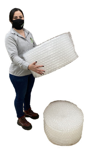 E Dos Rollos Plástico Burbuja Bomba Grande De 30cm X 25m