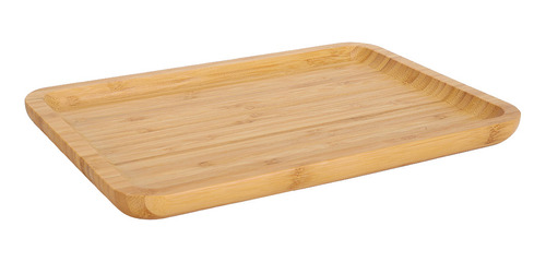 Bandeja Rectangular De Bambú Para Servir Tartas De Frutas