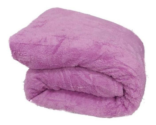 Cobertor Life Tex II Microfibra cor violeta-escuro com design liso de 200cm x 180cm