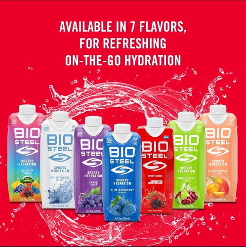 Biosteel Bebida Hidratante 12 Pack 500ml / Peach Mango