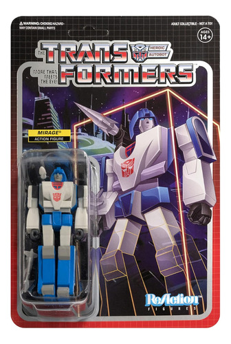 Super 7 Figura Reaction Transformers Wave 2 Mirage 10 Cm