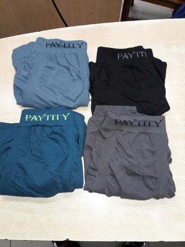 Imagen 4 de 7 de Boxer Algodon Con Lycra Sin Costura Paytity Pack X3