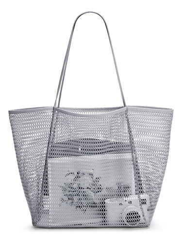 Bolso De Playa De Malla For Mujer Bolso De Hombro Plegable