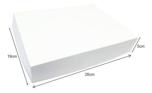 Imagen 3 de 5 de Caja Para Alfajores Alf8 X 10u Packaging Blanco Madera