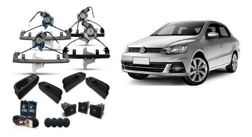 Kit Vidro Eletrico Gol/voyage G7 4 Portas Completo
