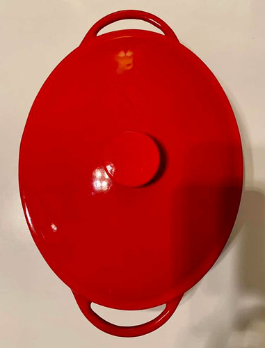 Olla Hierro Fundido Esmaltado Ovalada 31cm. Origen Francia.