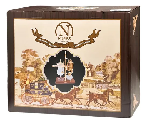 Cafetera Al Vacío Nispira Royal Family 500 Ml Cobre Oro Rosa
