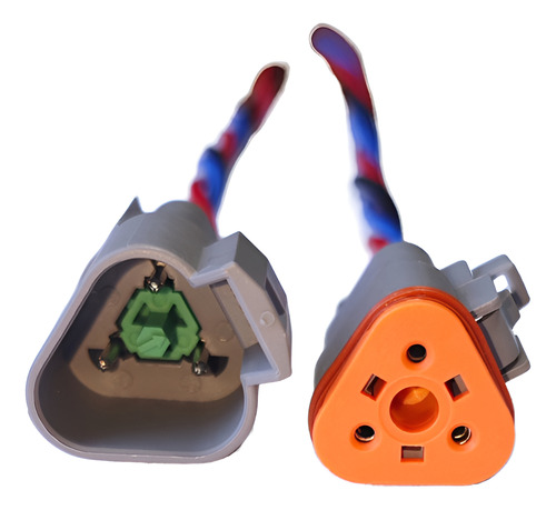 Conector Enchufe Macho Hembra Tipo Deutsch 3 Pines