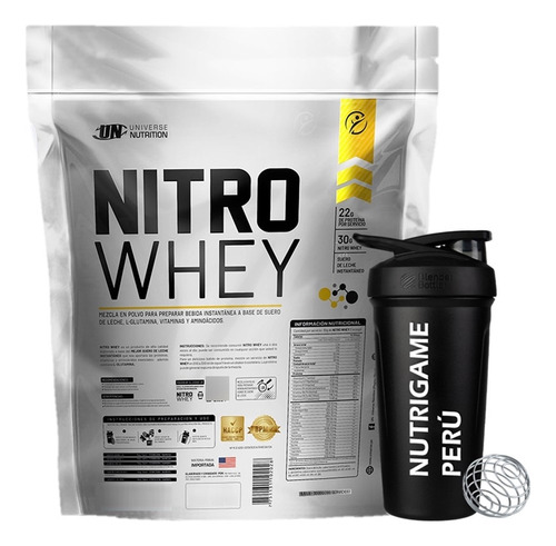 Nitro Whey 3 Kilos Proteina Whey +shaker - Tienda Fisica