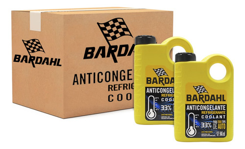 Caja 15 Anticongelantes Bardahl Coolant Listo Para Usar 1l