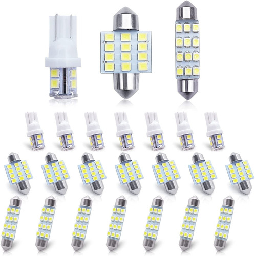 Luces Led Para Interior De Automoviles (24 Piojitos Blancos)