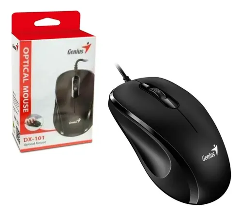 Mouse Genius Dx 101 Óptico Usb Negro Diestro