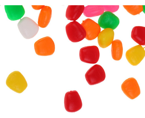 100x Cebo Artificial Falso Sabor Suave En Apariencia De