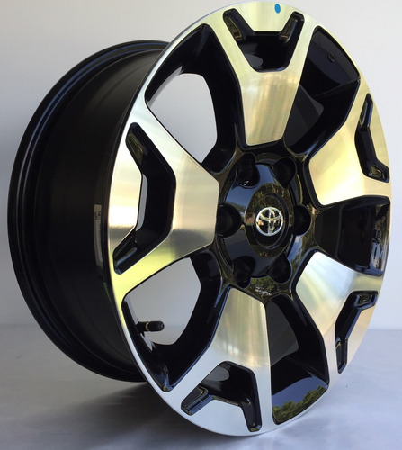 Rodas Toyota Hilux Srx Diamond Aro 18 (jogo)+bicos Cor Preto Com Diamantado