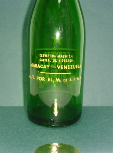 Imagen 3 de 5 de Botella Estrella De Aragua De 1951 Antigua De Coleccion