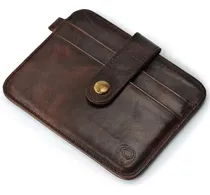 Comprar Billetera Tarjetera De Cuero Delgada, Discreta Y Practica