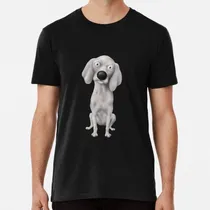 Comprar Remera Perro Weimaraner De Dibujos Animados Algodon Premium