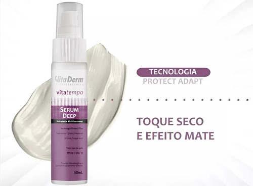 Vita Derm Vita Tempo Serum Deep Hidratante Fps 30 50ml Todo Tipo De Pele Dia/noite