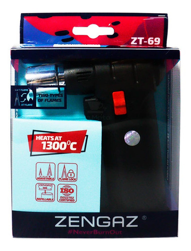 Imagem 4 de 6 de Maçarico Zengaz Giga Torch Zt 69 Flambar Cozinha