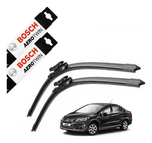 Palhetas Bosch Aerotwin Peugeot 408 - Fácil Instalação