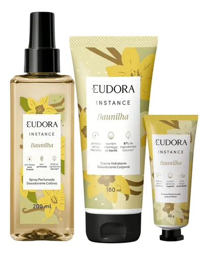 comprar Kit Eudora Instance Baunilha Ed. Presente Dia Das Mães