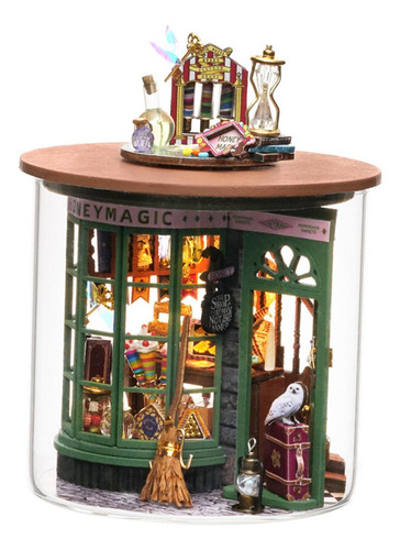 De Casa De Muñecas En Miniatura De Madera Diy, Botella De