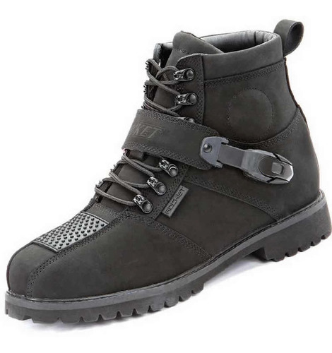 Botas Piel Con Proteccion   Joe Rocket   Big Bang 2.0  Negro